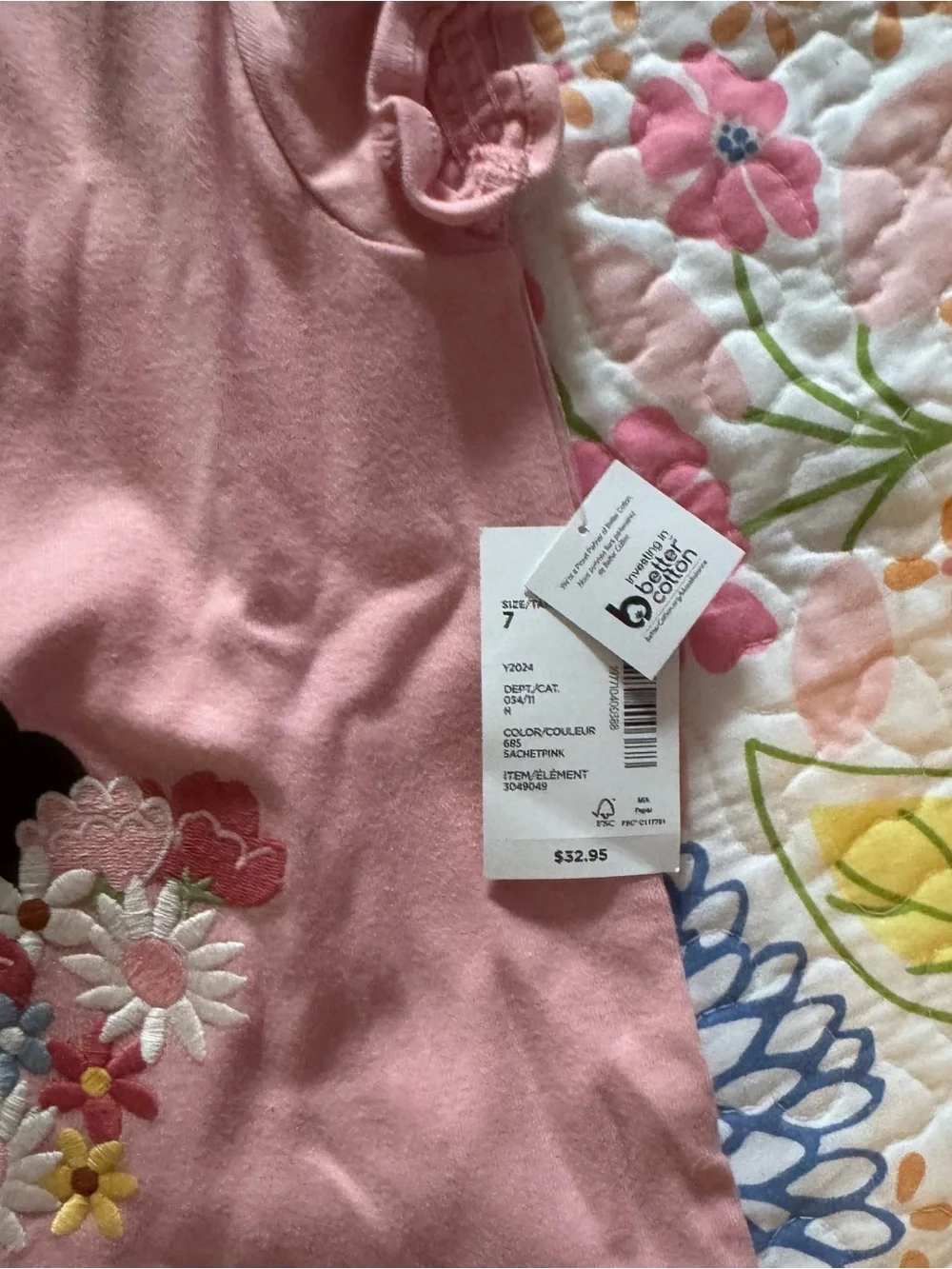 NWT size 7 Gymboree embroidered girls t-shirt
